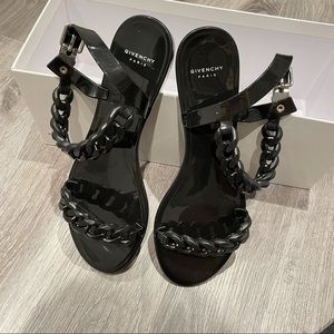 Givenchy black jelly sandal